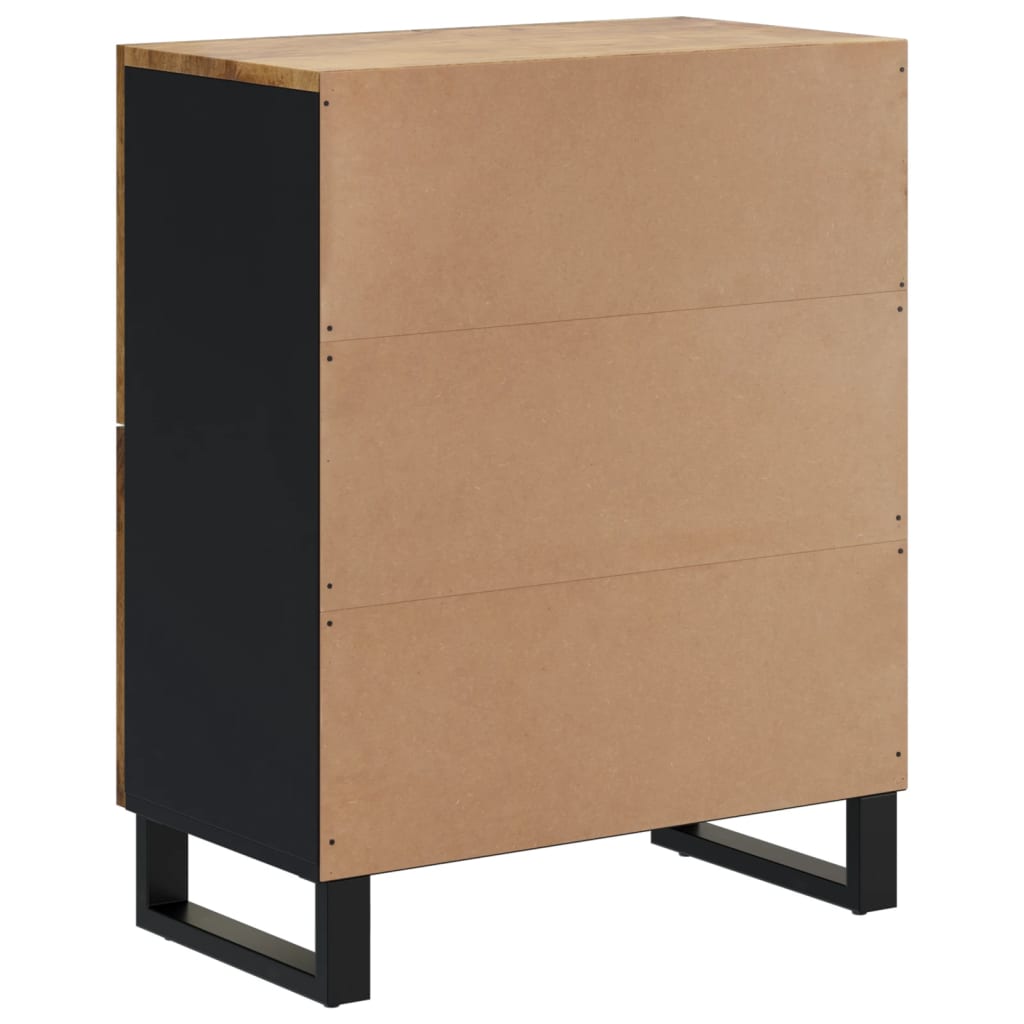 Komoda s 4 vrata 60 x 33 x 75 cm od masivnog drva manga