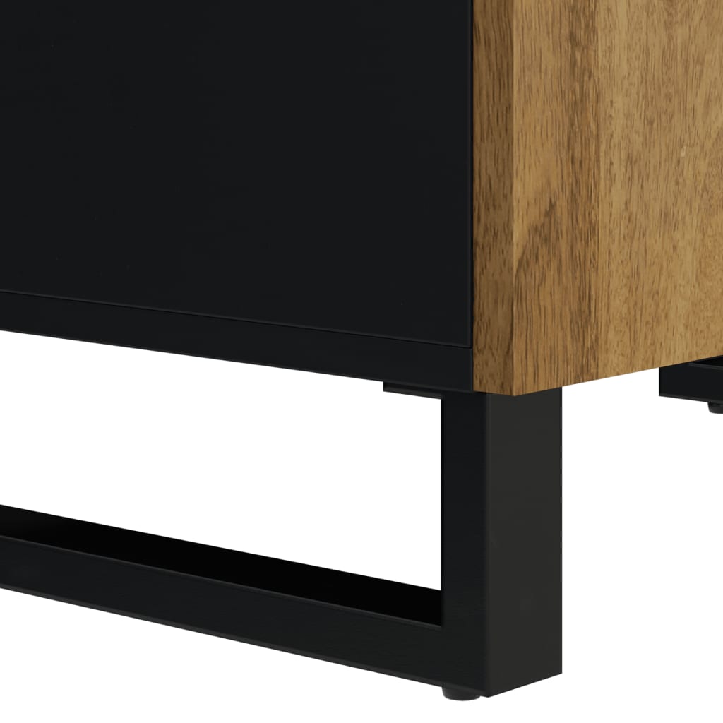 Komoda s 4 vrata 60 x 33 x 75 cm od masivnog drva manga