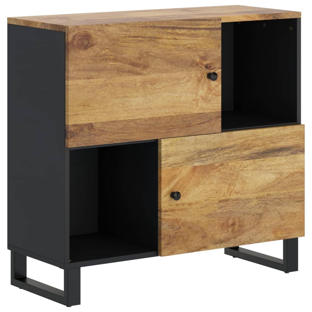 Komoda s 2 vrata 80 x 33 x 75 cm od masivnog drva manga