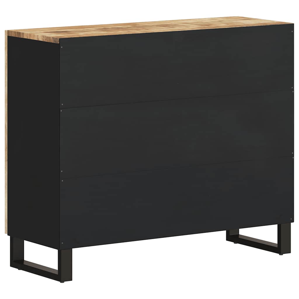 Komoda s 2 vrata 90 x 33 x 75 cm od masivnog drva manga