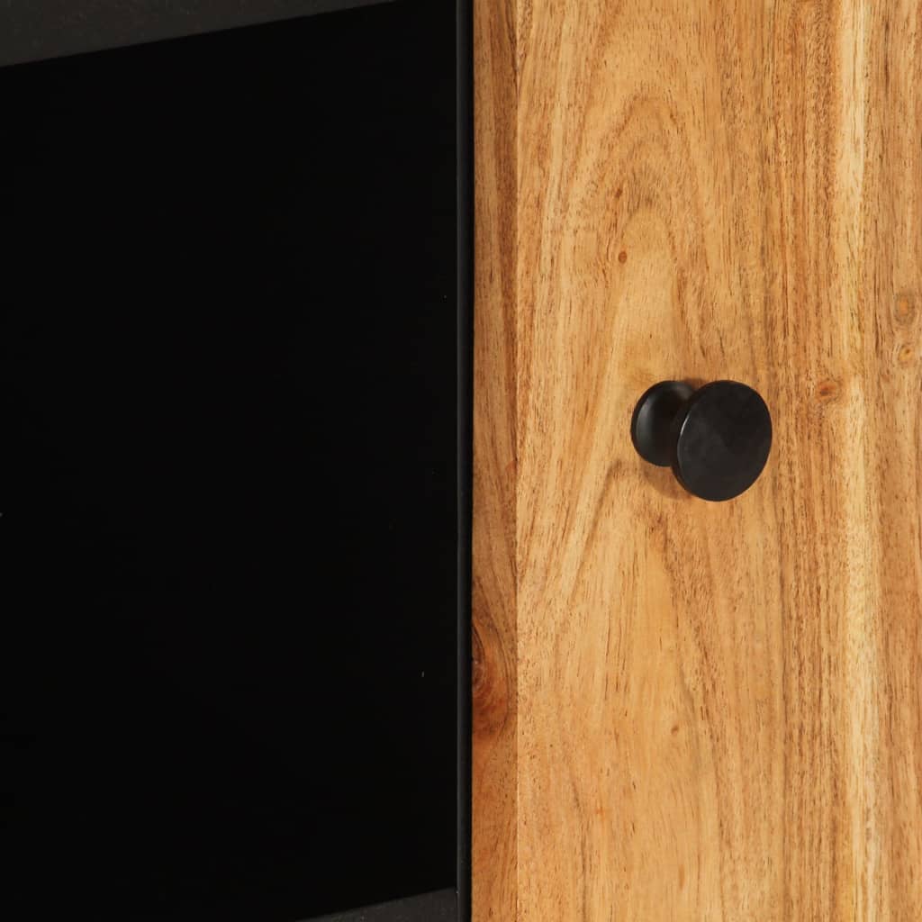 Komoda s 2 vrata 90 x 33 x 75 cm od masivnog drva bagrema