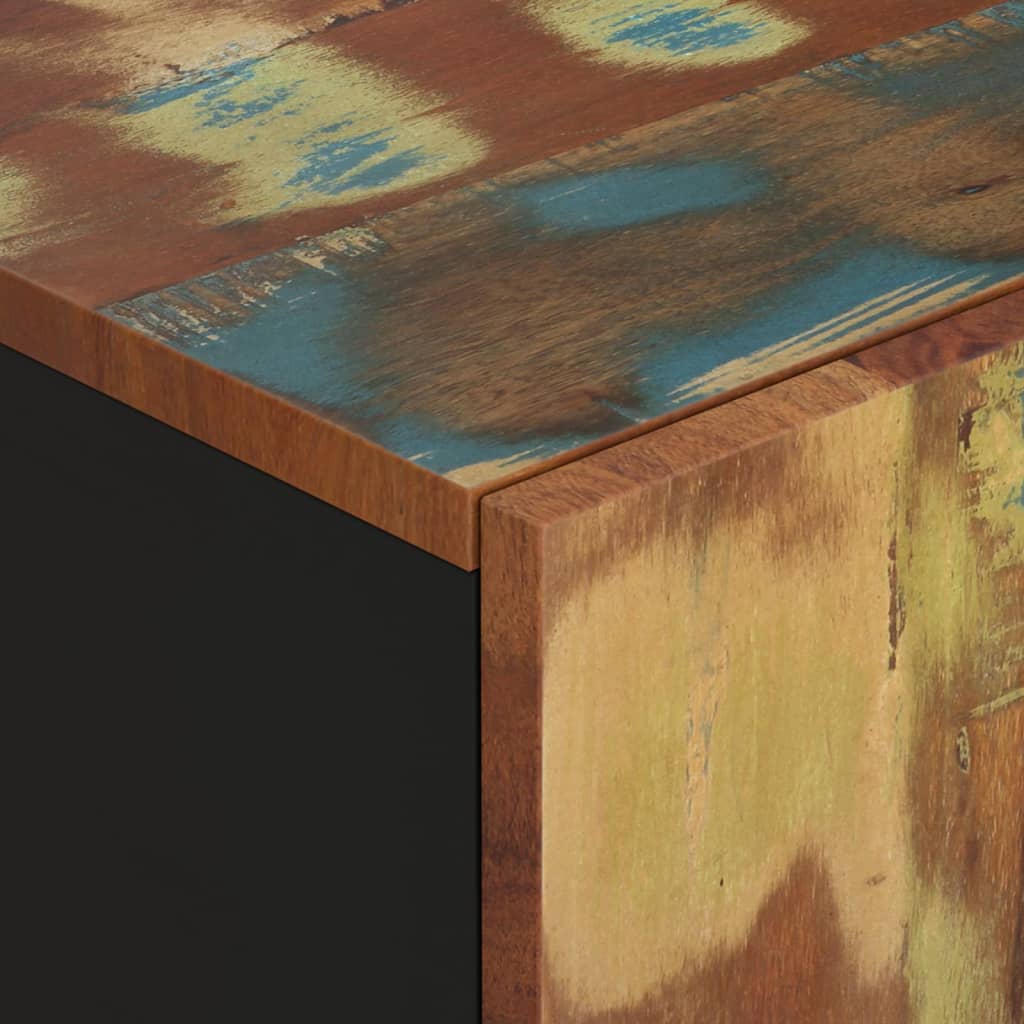 Komoda s 2 vrata 90 x 33 x 75 cm od masivnog obnovljenog drva