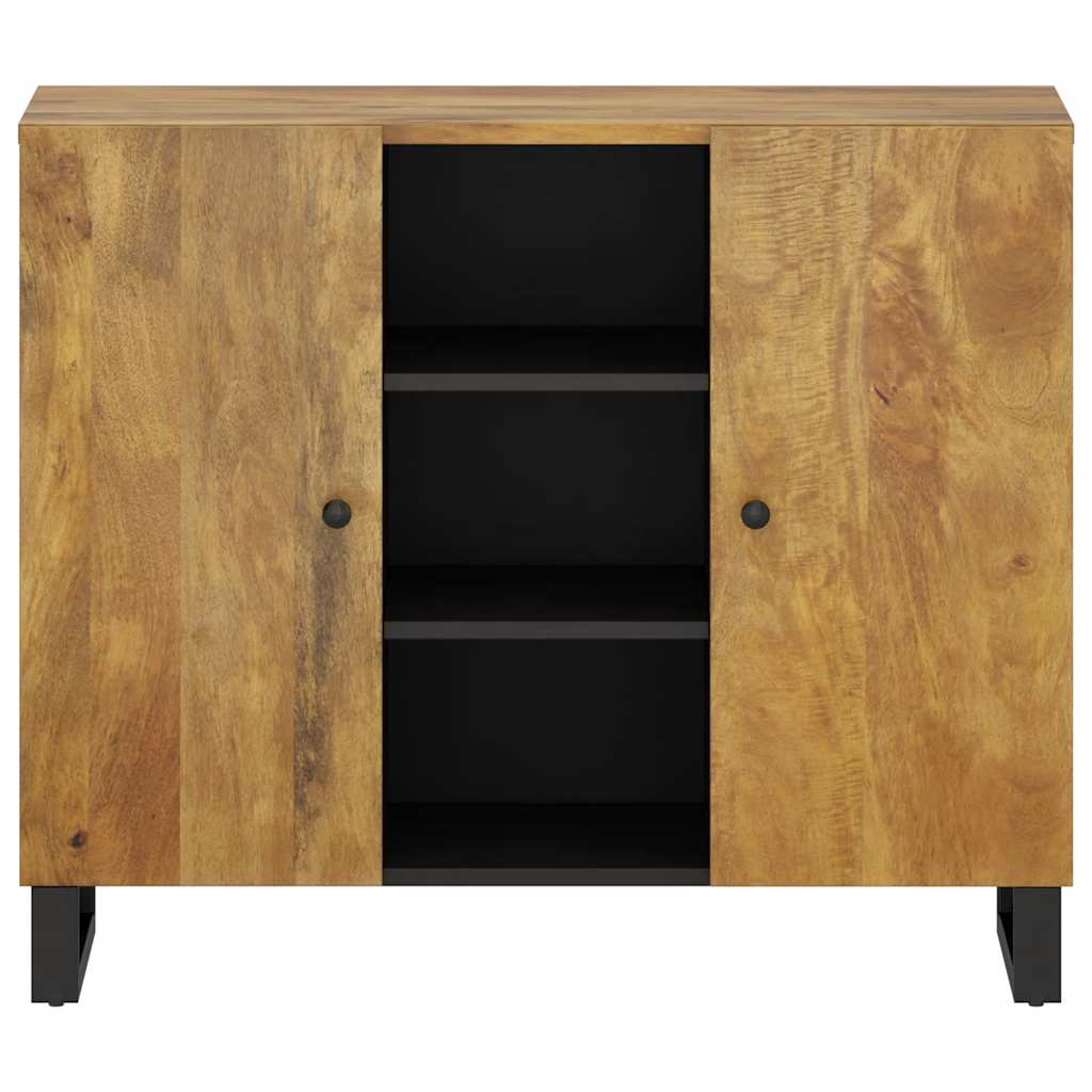 Komoda s 2 vrata 90 x 33 x 75 cm od masivnog drva manga