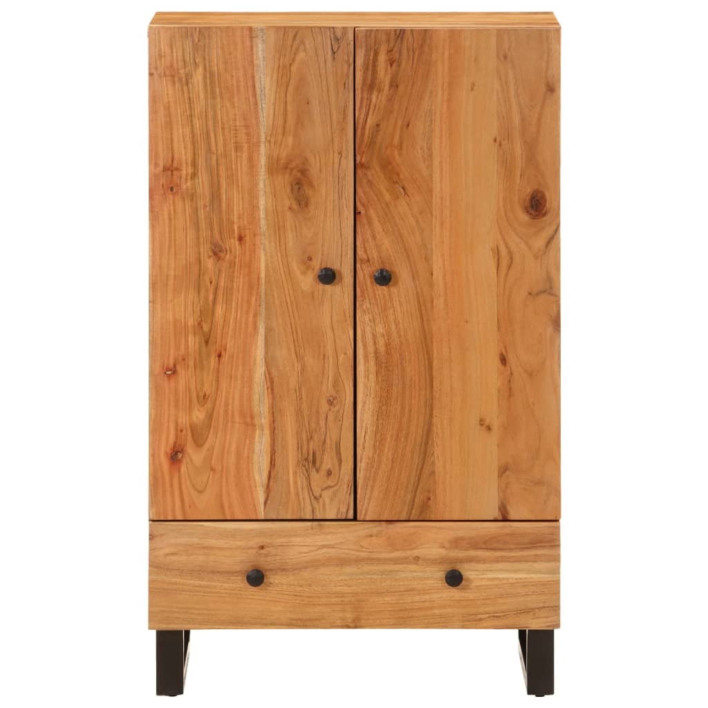 Visoka komoda s ladicom 60x33x100 cm od drva bagrema i željeza