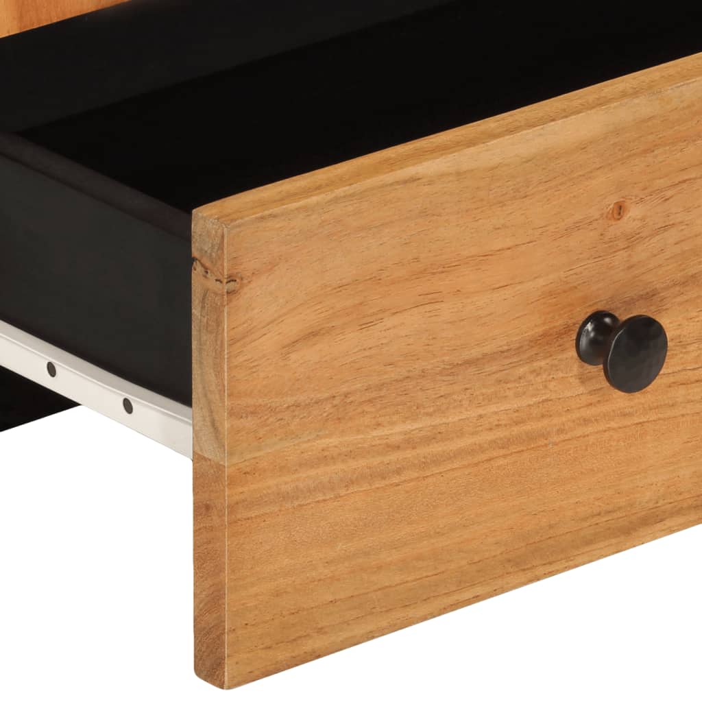 Visoka komoda s ladicom 60x33x100 cm od drva bagrema i željeza