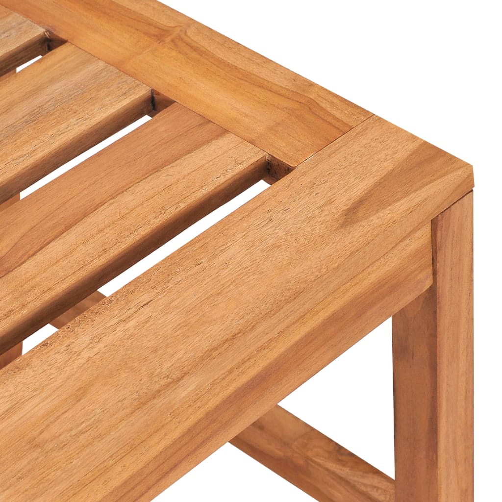 5-dijelni vrtni blagovaonski set od masivne tikovine Smeđa 140 cm table length