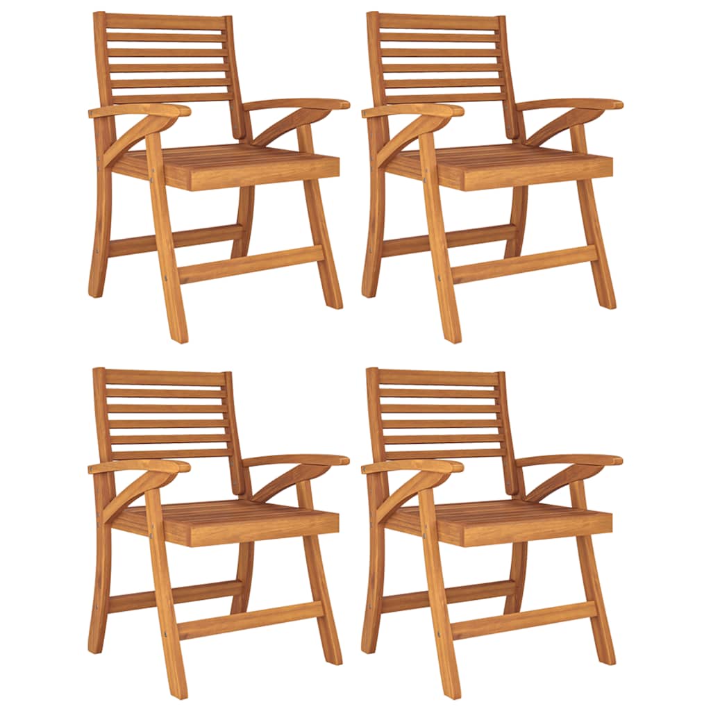 5-dijelni vrtni blagovaonski set od masivnog bagremovog drva Smeđa Ø 85 cm