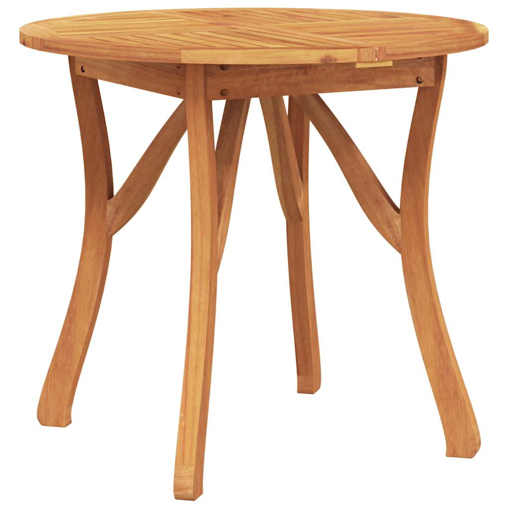 5-dijelni vrtni blagovaonski set od masivnog bagremovog drva Smeđa Ø 85 cm