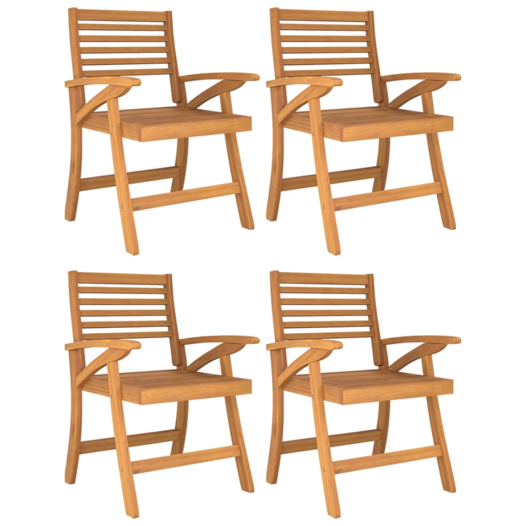 Vrtne stolice 4 kom 58 x 58 x 87 cm od masivnog bagremovog drva