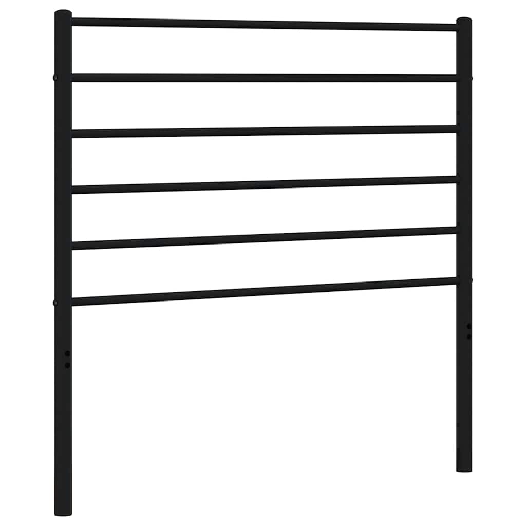 Metalno zamjensko uzglavlje crno 100 cm