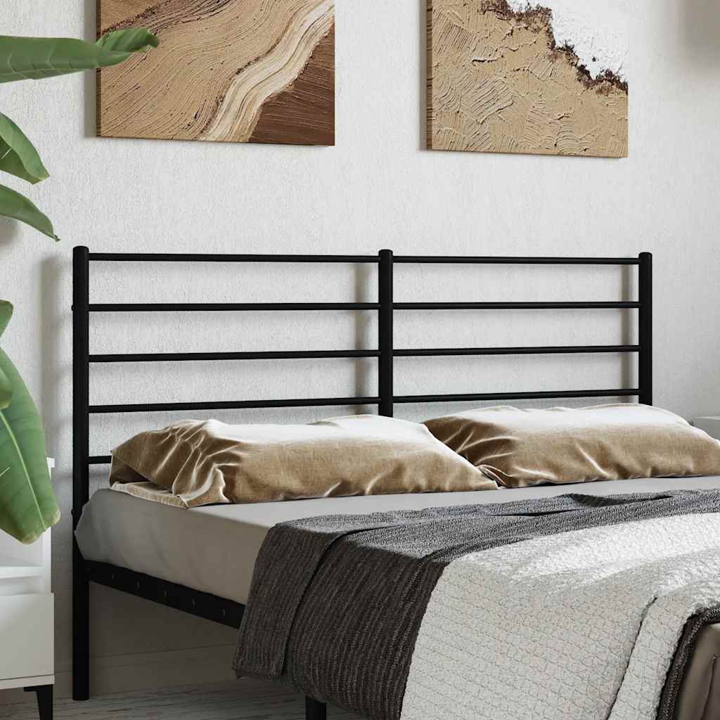 Metalno zamjensko uzglavlje crno 120 cm