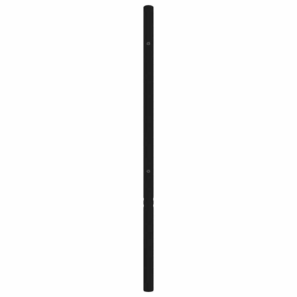 Metalno zamjensko uzglavlje crno 135 cm