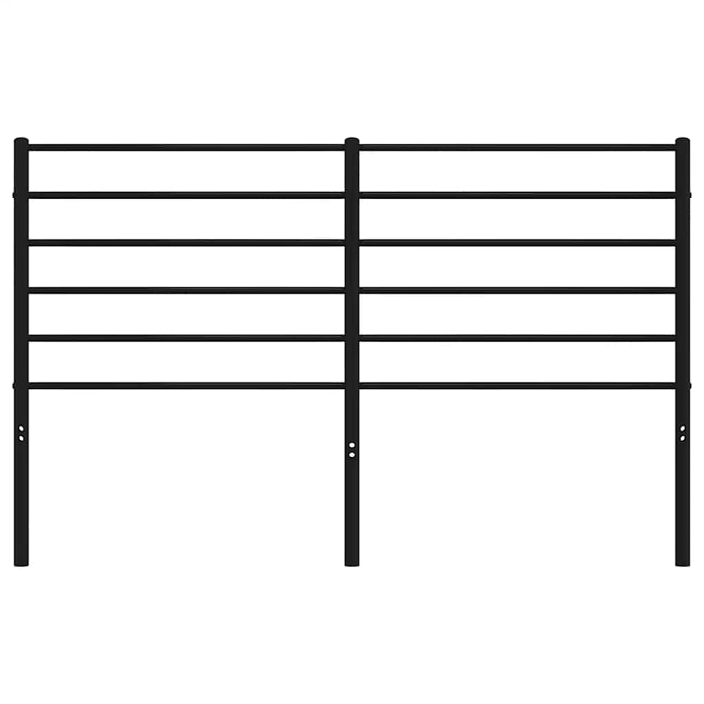Metalno zamjensko uzglavlje crno 160 cm