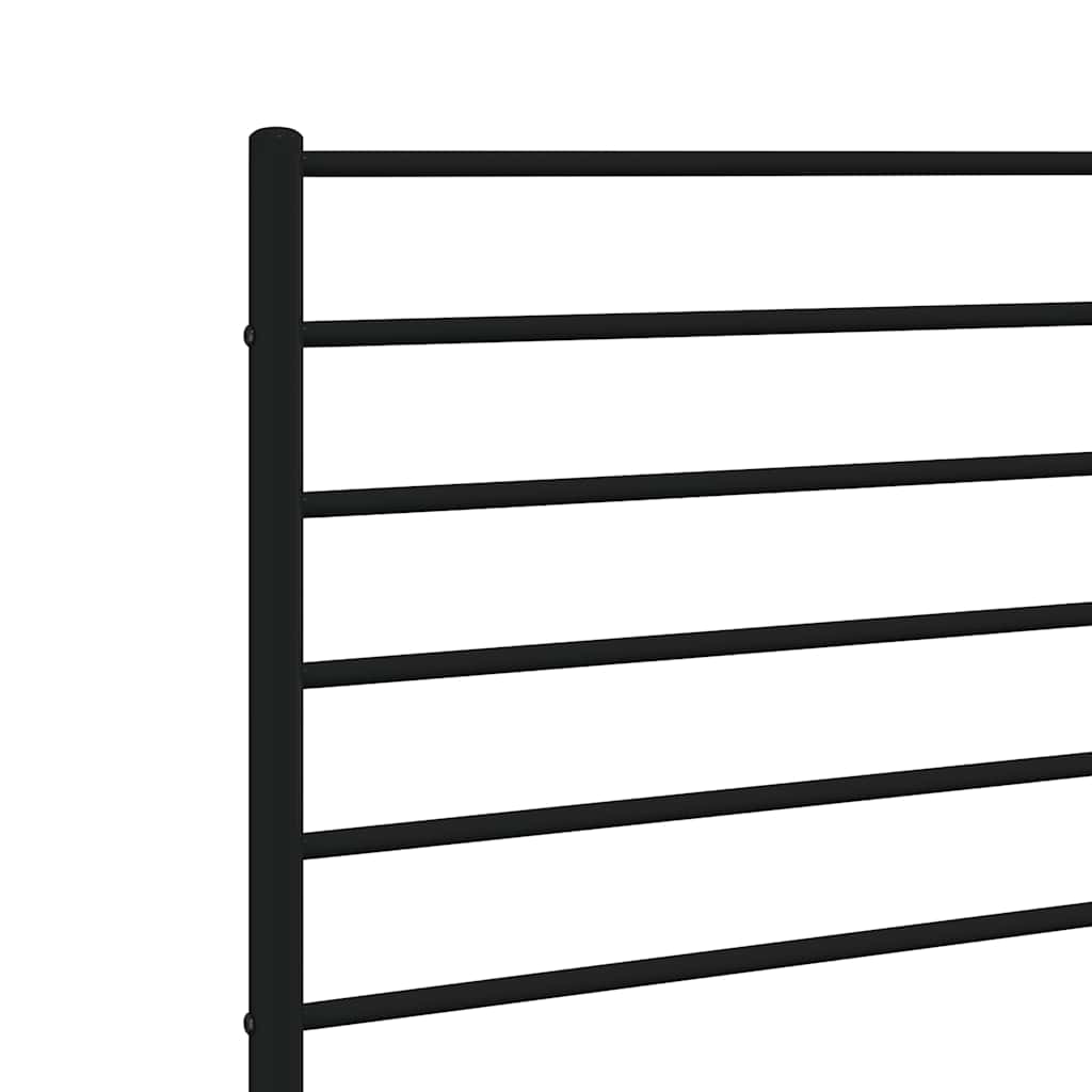 Metalno zamjensko uzglavlje crno 180 cm