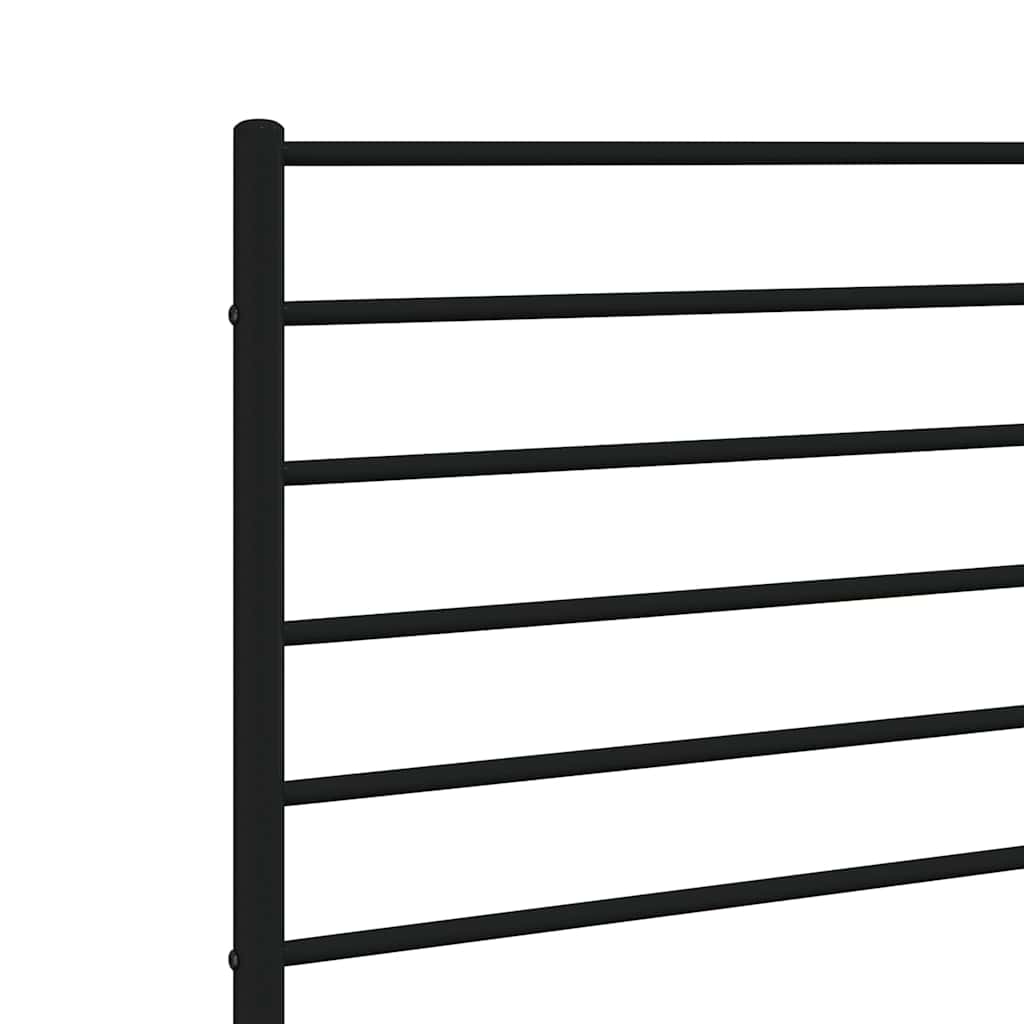 Metalno zamjensko uzglavlje crno 193 cm