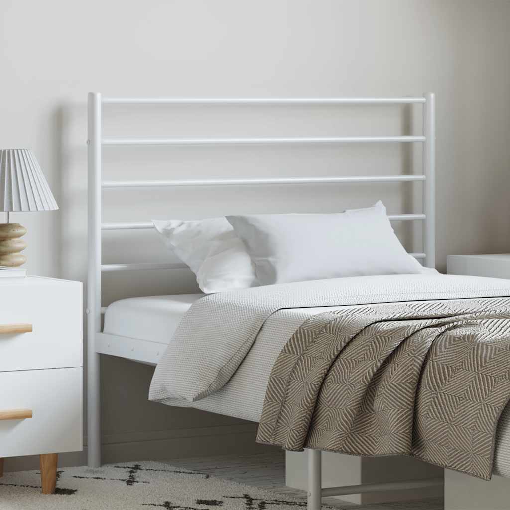 Metalno zamjensko uzglavlje bijelo 100 cm