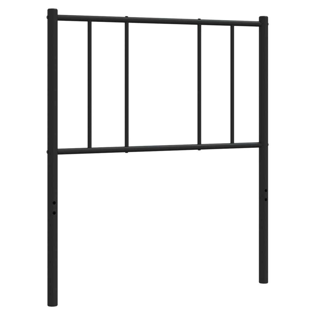 Metalno zamjensko uzglavlje crno 80 cm
