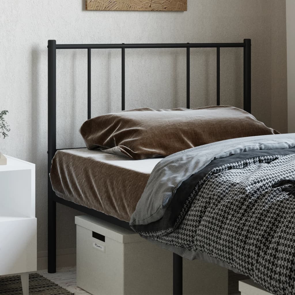 Metalno zamjensko uzglavlje crno 80 cm