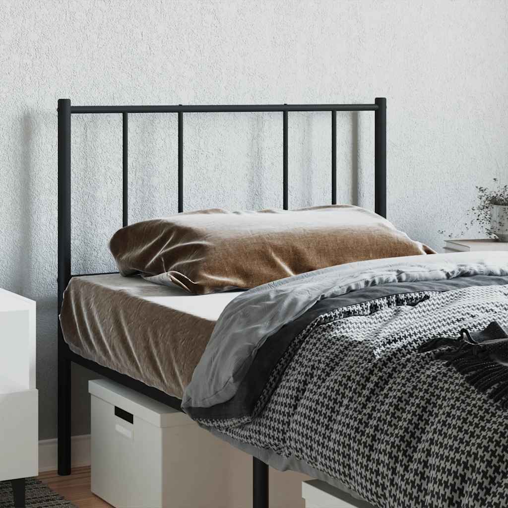 Metalno zamjensko uzglavlje crno 90 cm
