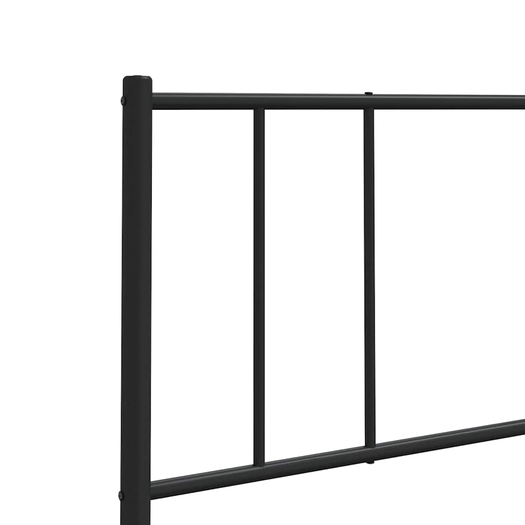 Metalno zamjensko uzglavlje crno 90 cm