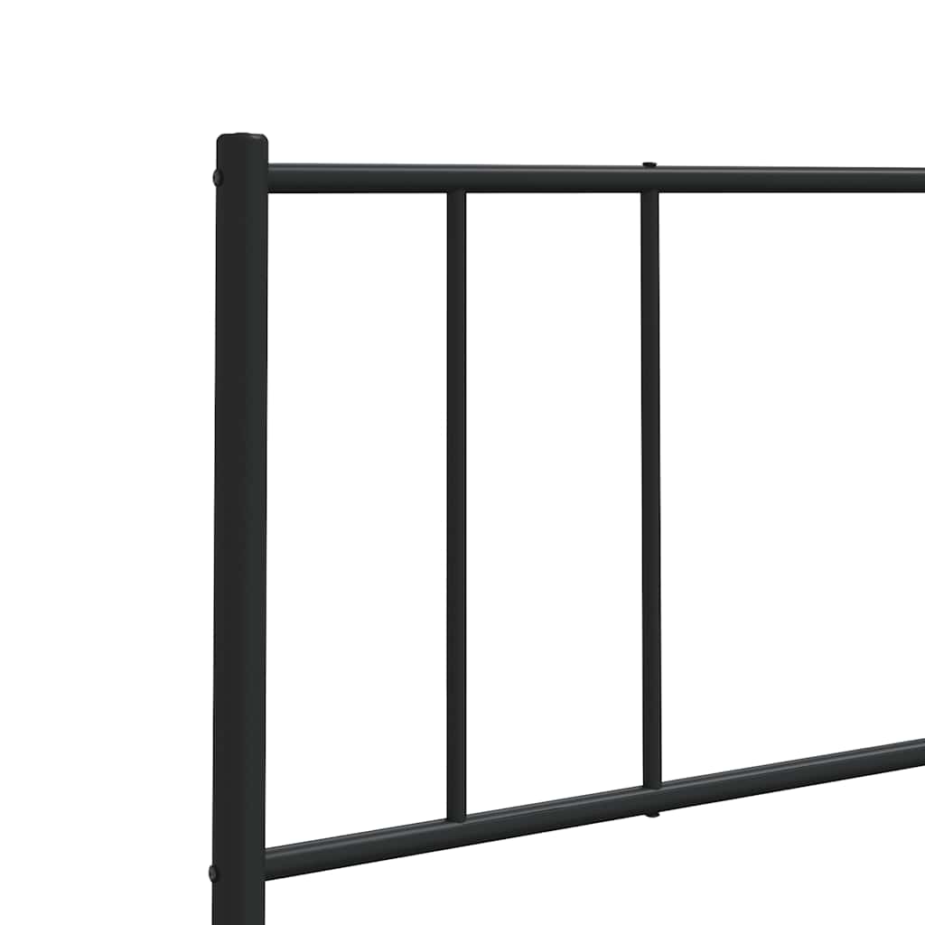 Metalno zamjensko uzglavlje crno 100 cm
