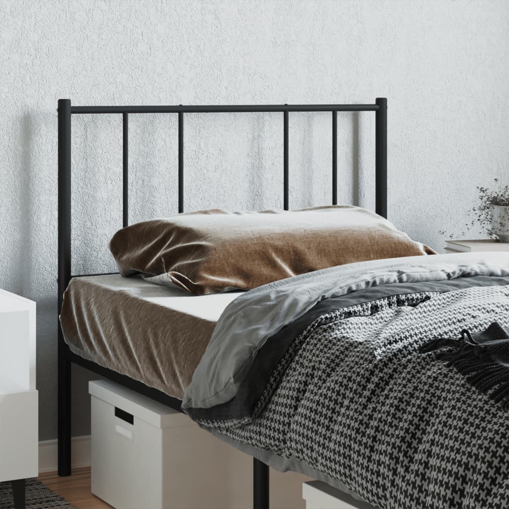 Metalno zamjensko uzglavlje crno 107 cm