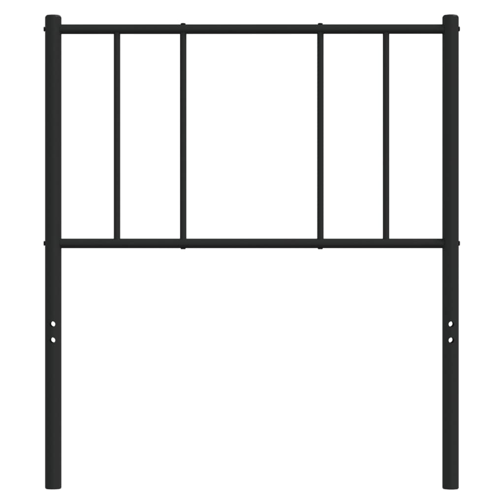 Metalno zamjensko uzglavlje crno 107 cm