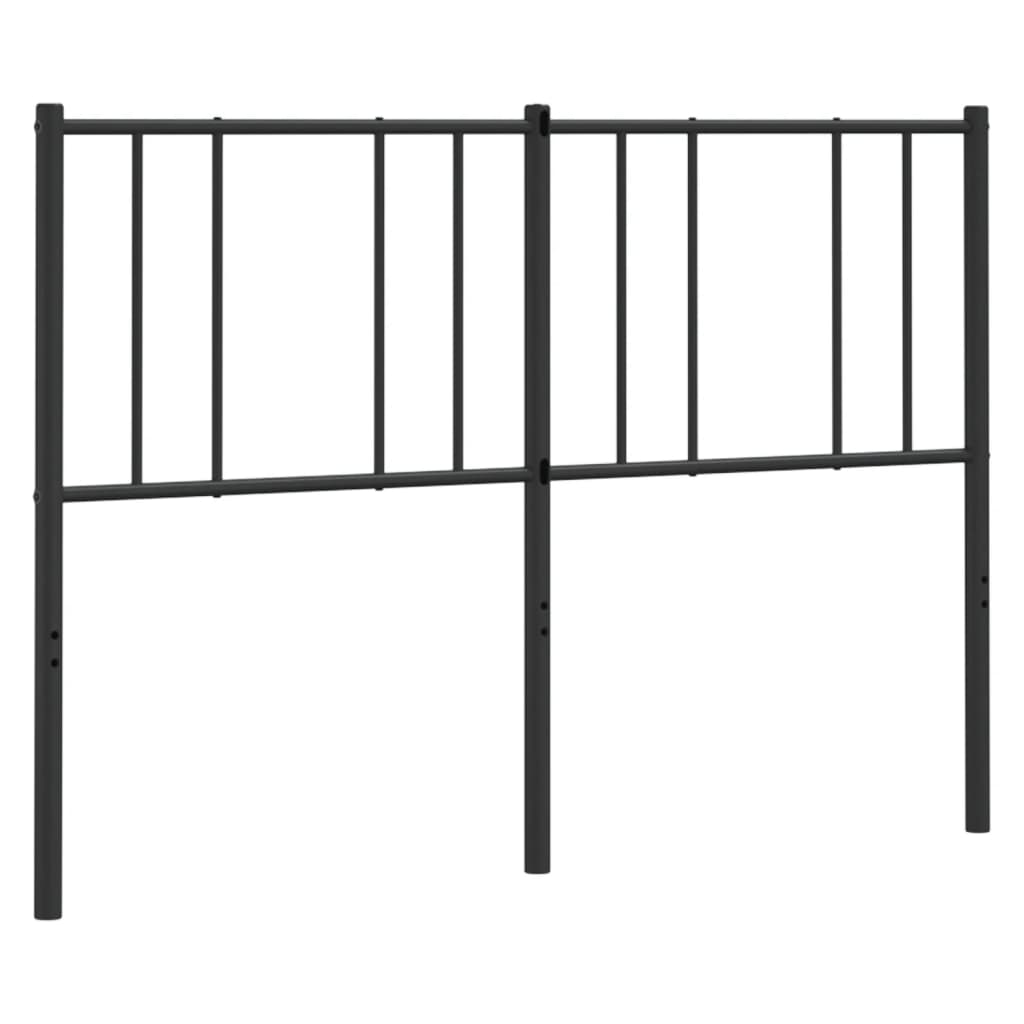 Metalno zamjensko uzglavlje crno 135 cm