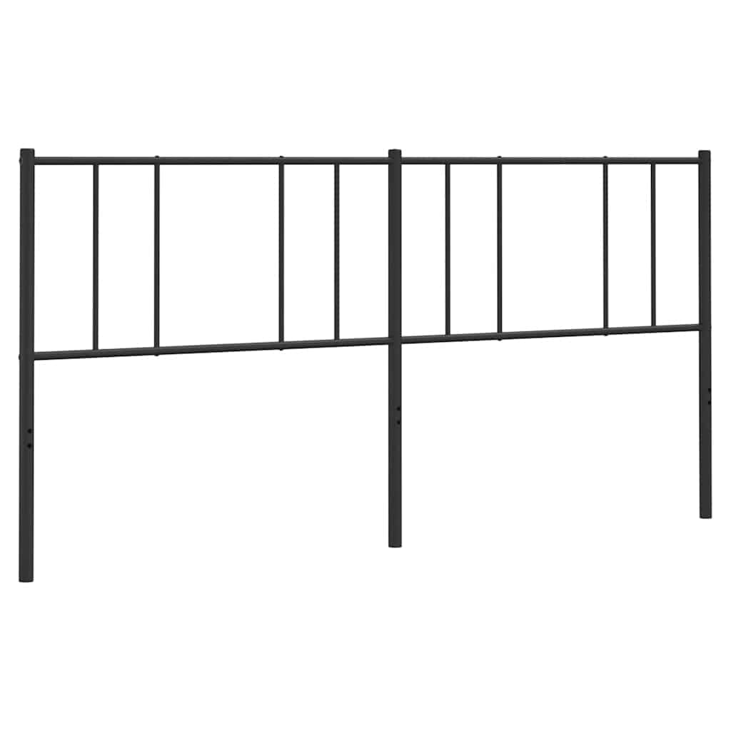 Metalno zamjensko uzglavlje crno 180 cm