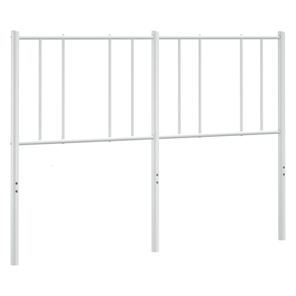 Metalno zamjensko uzglavlje bijelo 135 cm