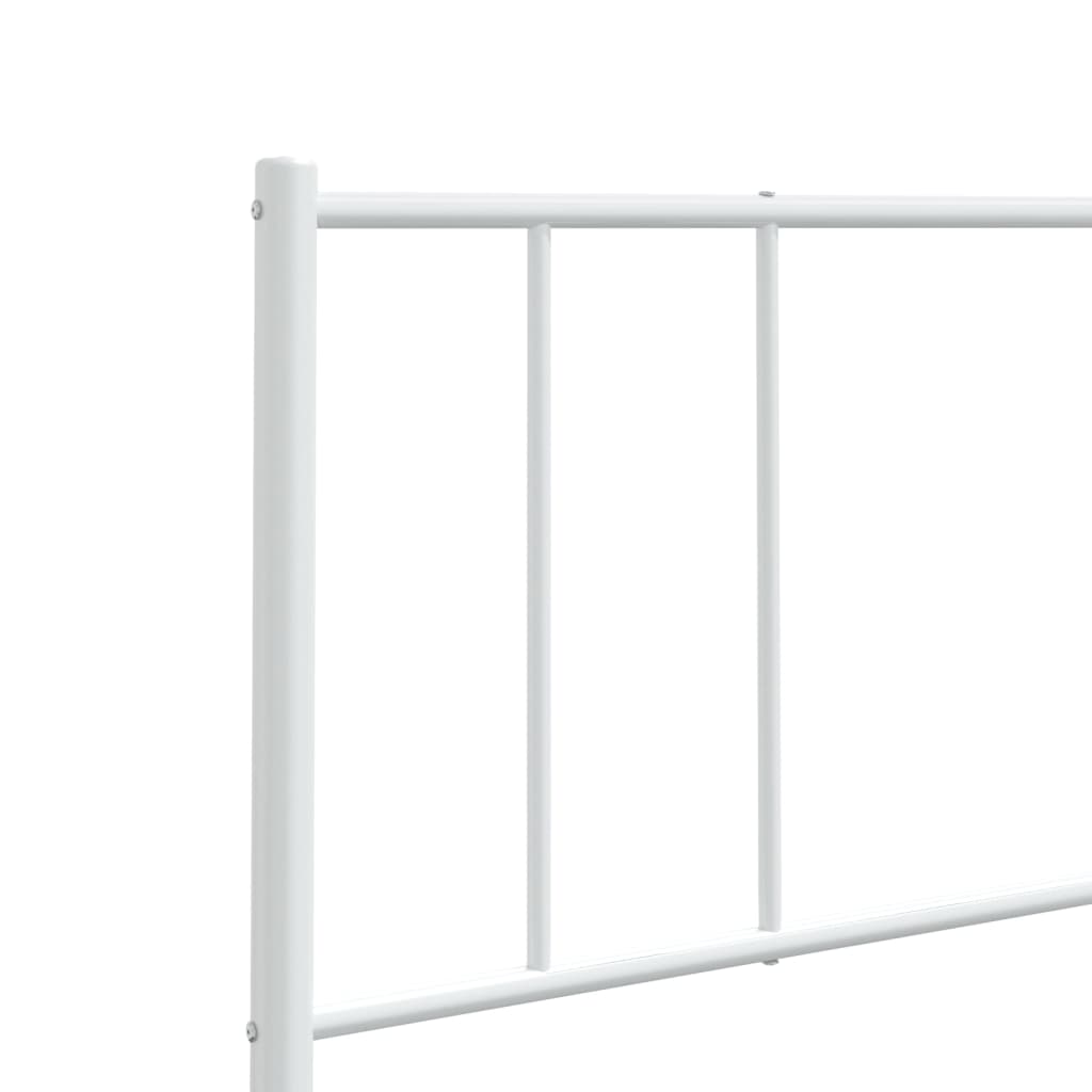 Metalno zamjensko uzglavlje bijelo 135 cm