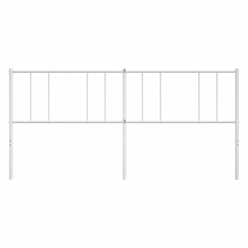 Metalno zamjensko uzglavlje bijelo 193 cm