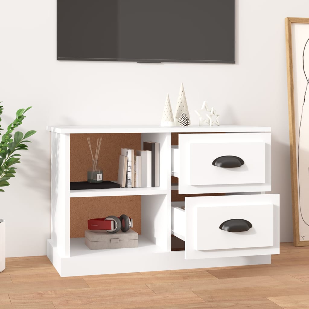 TV ormarić bijeli 73 x 35,5 x 47,5 cm od konstruiranog drva