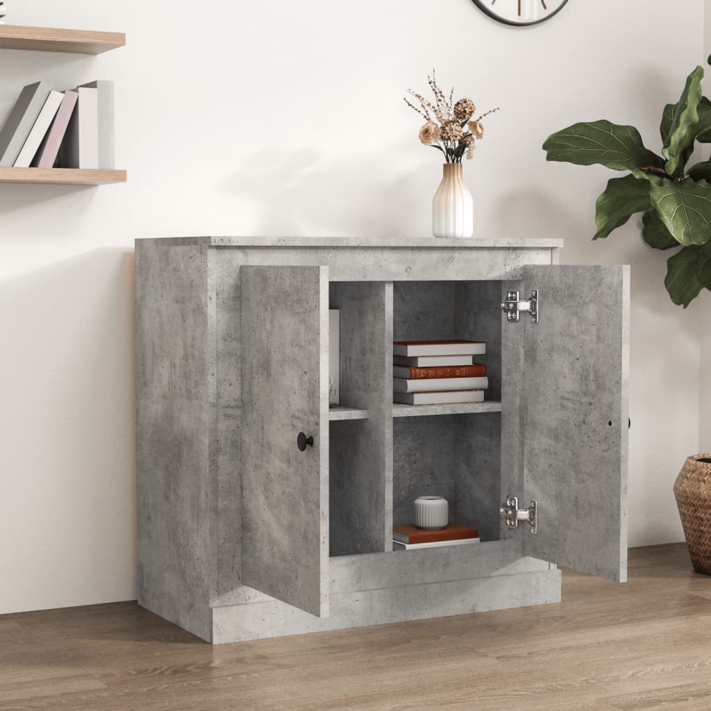 Komoda siva boja betona 70x35,5x67,5 cm od konstruiranog drva