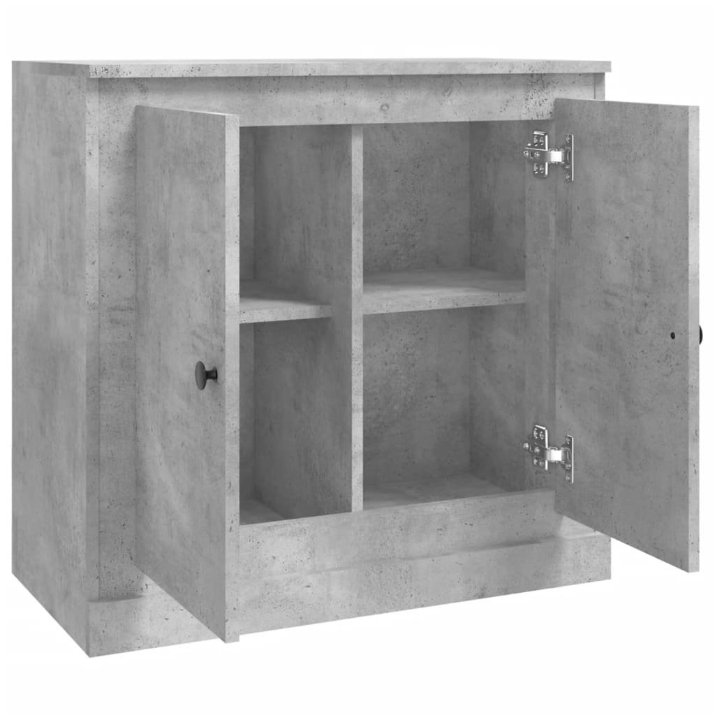 Komoda siva boja betona 70x35,5x67,5 cm od konstruiranog drva