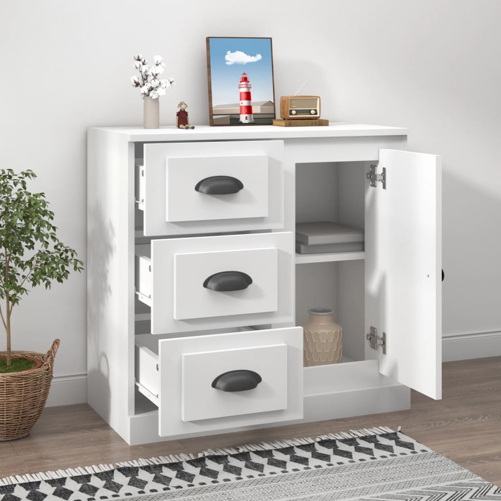 Komoda bijela 70 x 35,5 x 67,5 cm od konstruiranog drva
