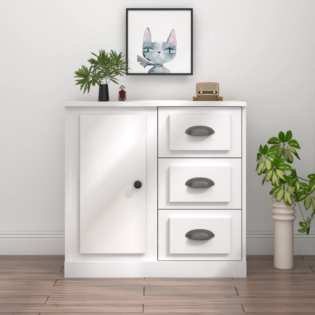 Komoda bijela 70 x 35,5 x 67,5 cm od konstruiranog drva