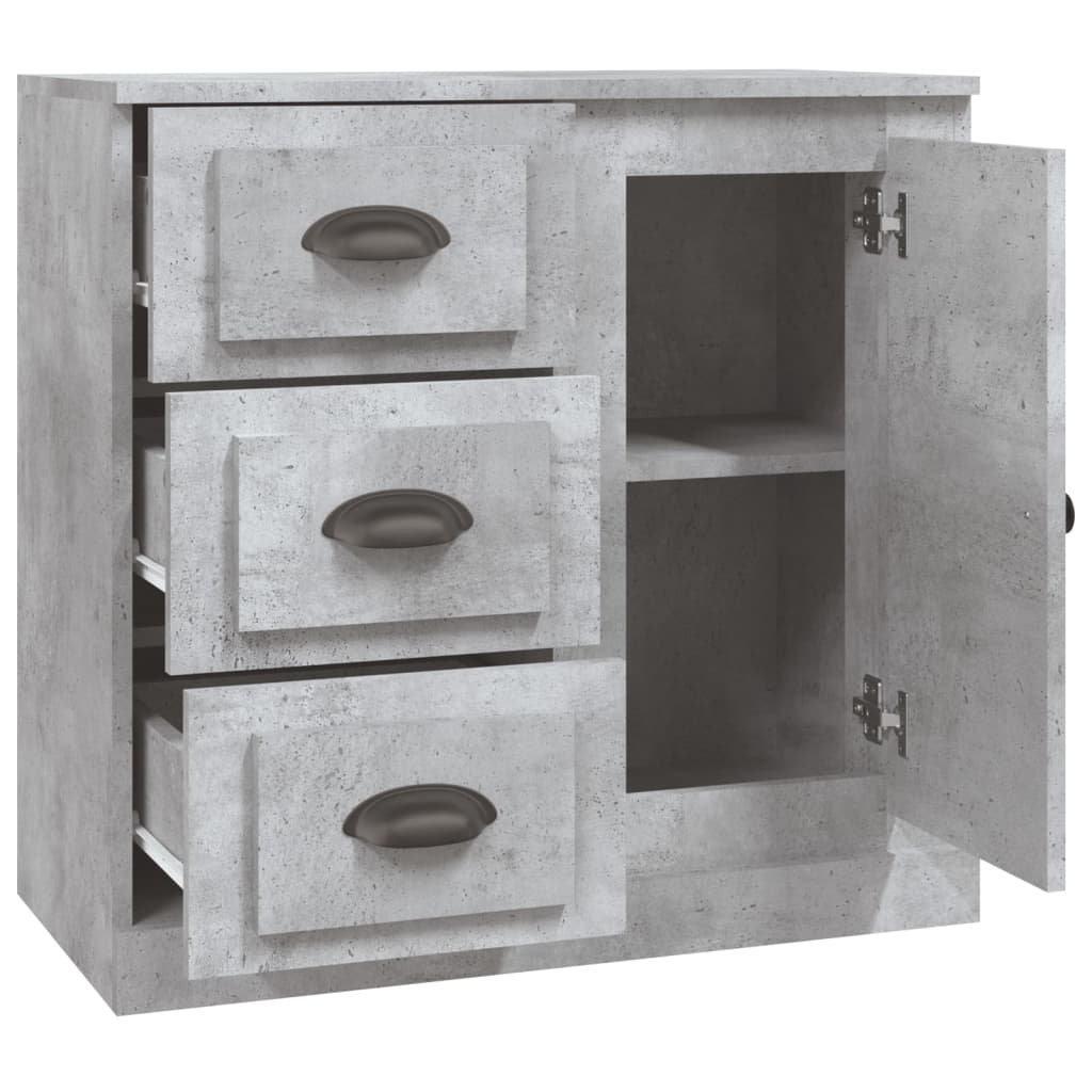 Komoda siva boja betona 70x35,5x67,5 cm od konstruiranog drva
