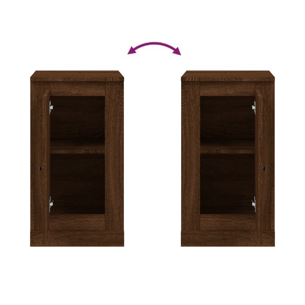 Komoda 2 kom boja hrasta 37,5x35,5x67,5 cm konstruirano drvo