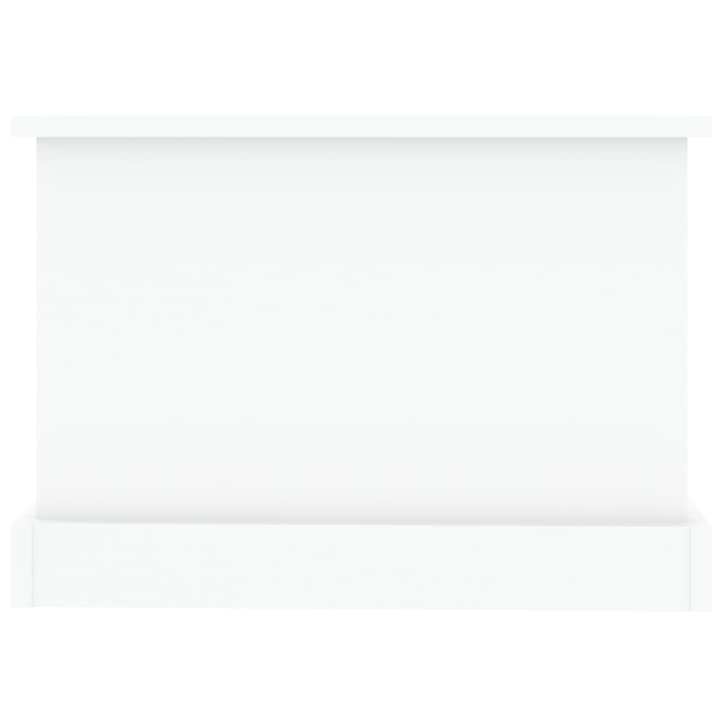 Stolić za kavu bijeli 90 x 50 x 35 cm od konstruiranog drva