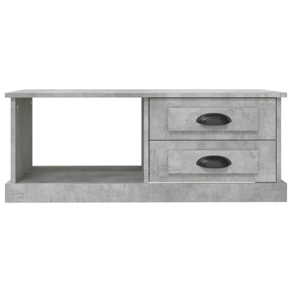 Stolić za kavu boja betona 90x50x35 cm konstruirano drvo