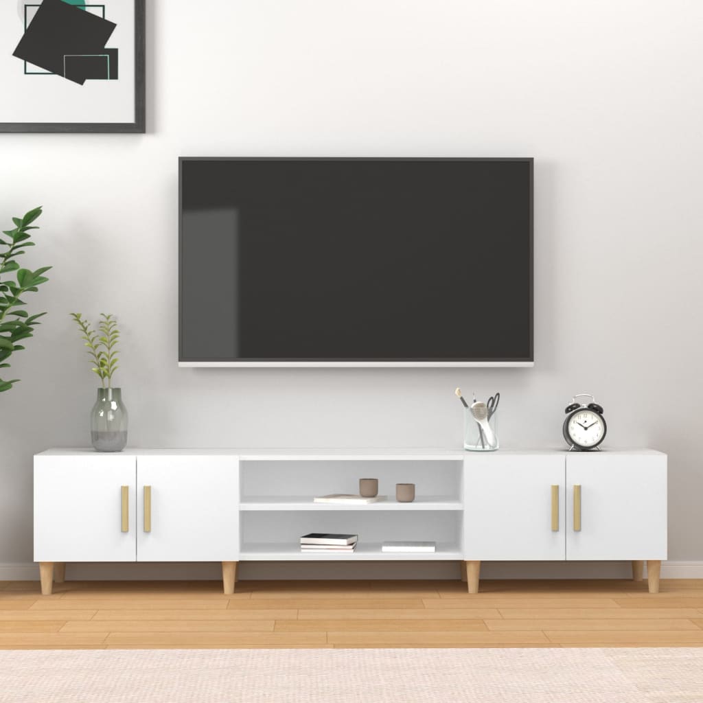 TV ormarić bijeli 180x31,5x40 cm inženjerski drvo