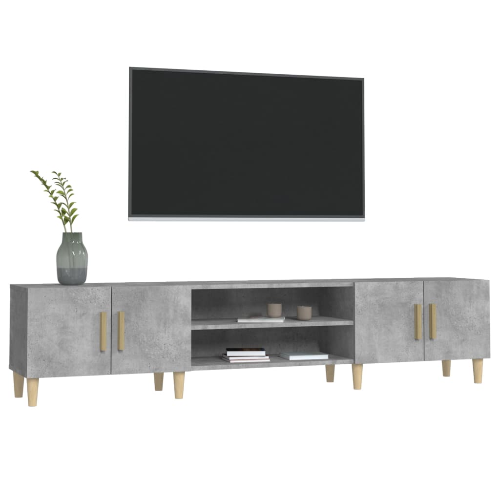 TV ormarić boja betona 180x31,5x40 cm od konstruiranog drva