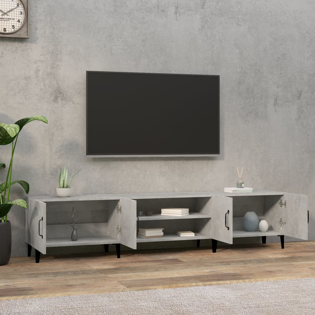 TV ormarić boja betona 180x31,5x40 cm od konstruiranog drva