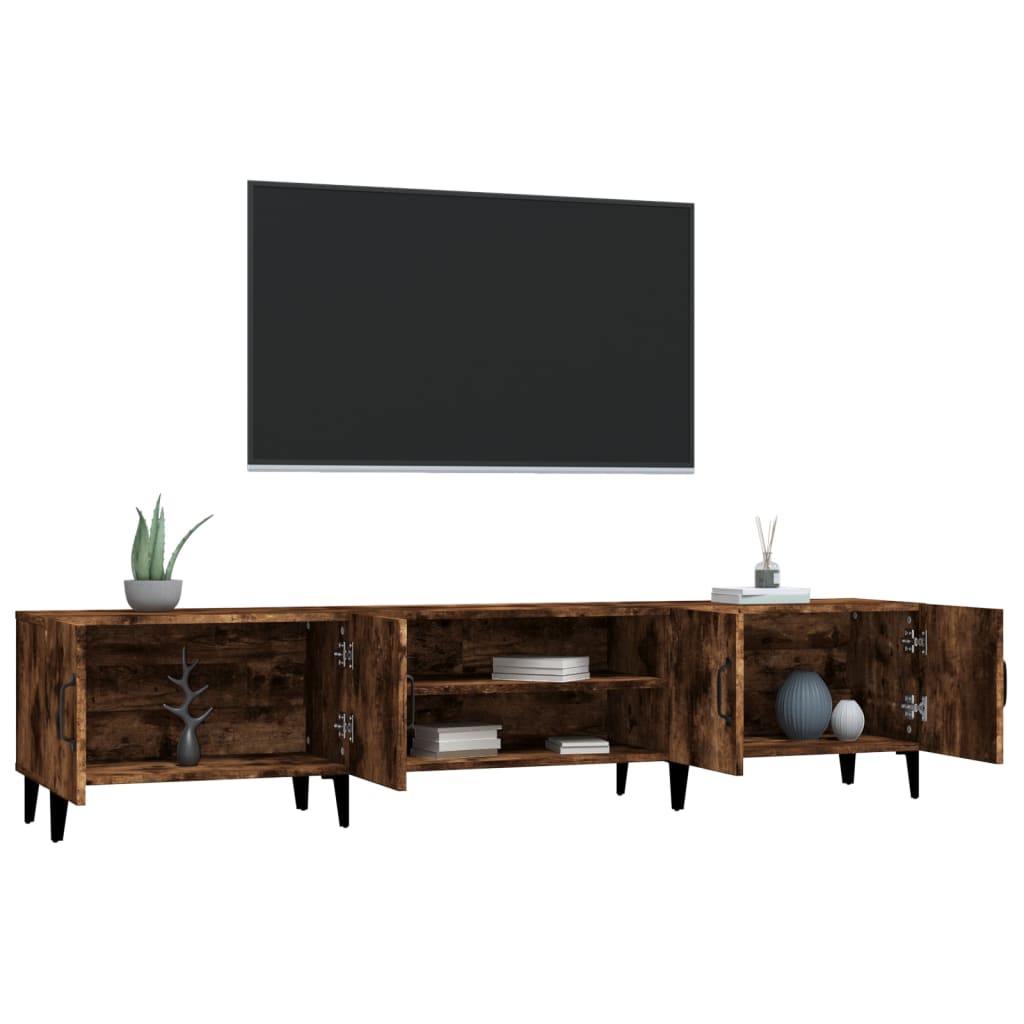 TV ormarić boja dimljenog hrasta 180x31,5x40 konstruirano drvo
