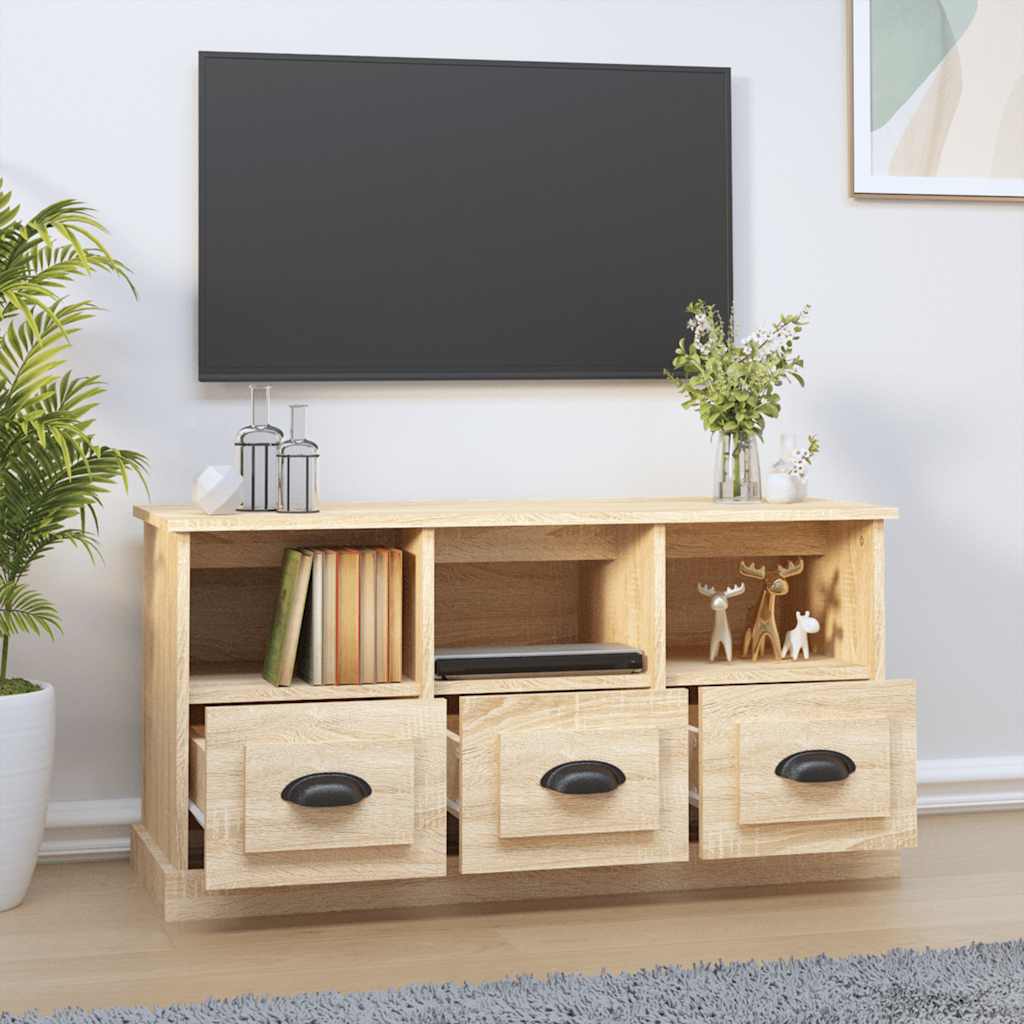 TV ormarić boja hrasta sonome 100x35x50 cm konstruirano drvo
