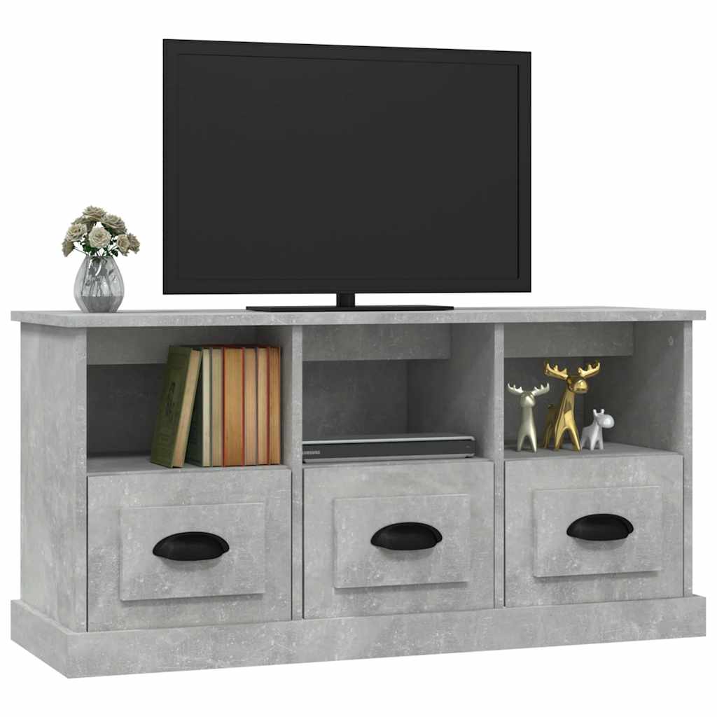 TV ormarić boja betona 100x35x50 cm od konstruiranog drva
