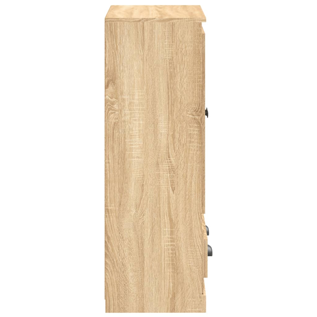 Visoka komoda hrasta sonome 60x35,5x103,5 cm konstruiranog drva
