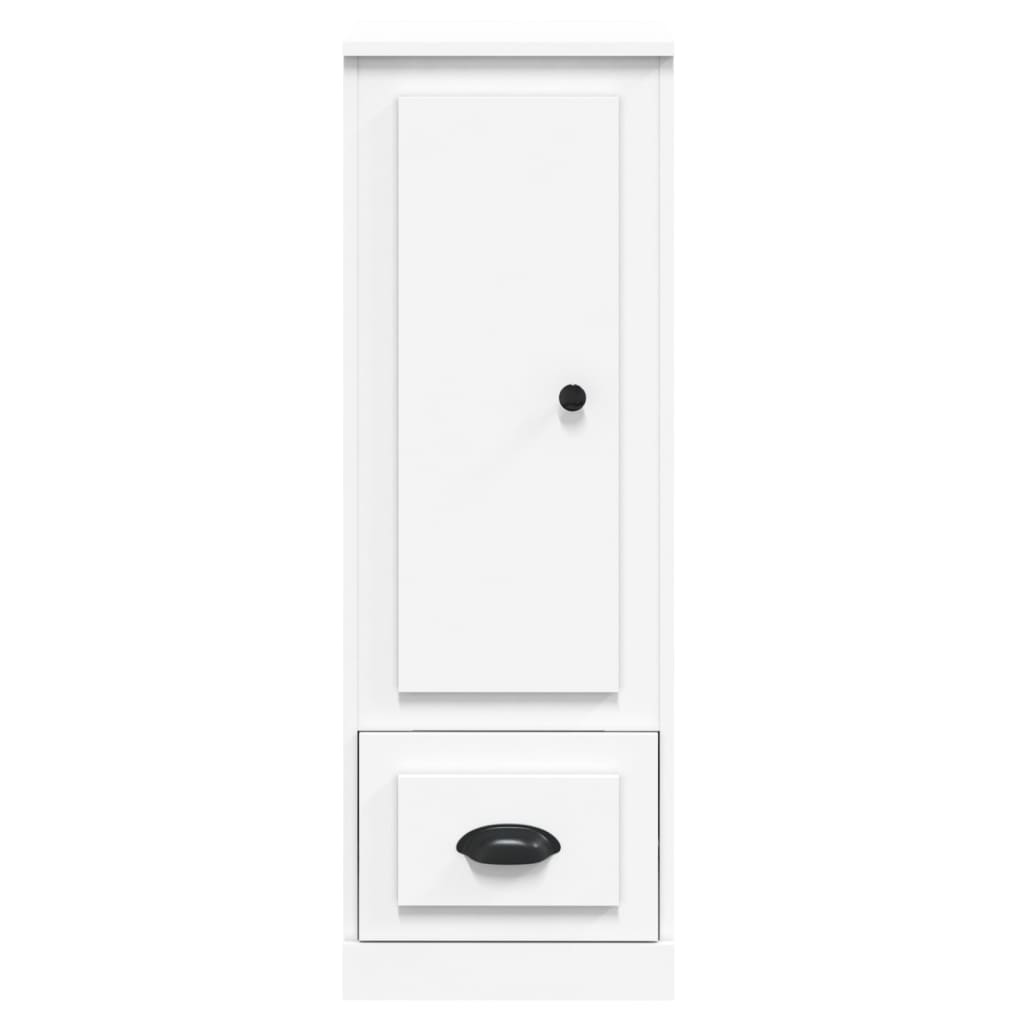 Visoka komoda bijela 36 x 35,5 x 103,5 cm od konstruiranog drva