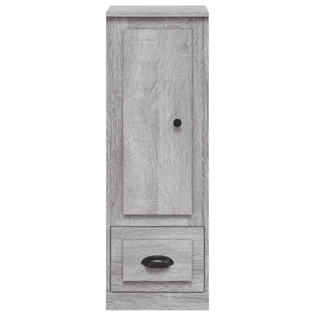 Visoka komoda siva sonome 36x35,5x103,5 cm konstruiranog drva